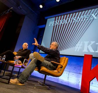 Photo: CCCB - Carlos Cazurro Martín Caparrós and Jon Lee Anderson at the CCCB