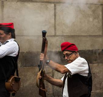 Trabucaires at the Festa Major de Sant Andreu