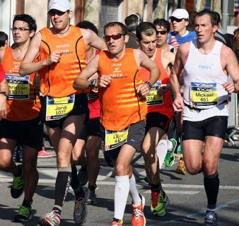 Participants in the Barcelona Half Marathon