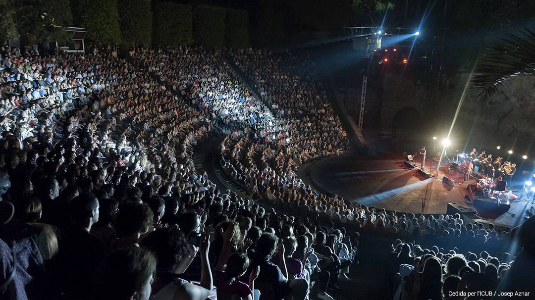L'escenari del Teatre Grec