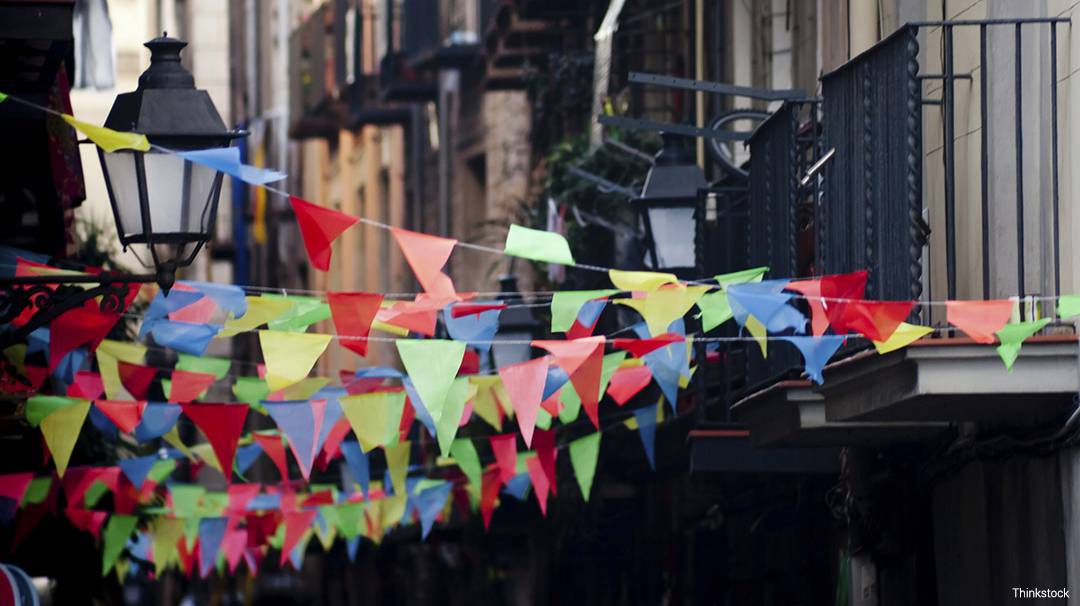 Decoració a la Festa Major de Gràcia