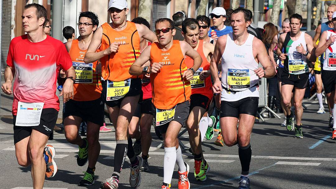 par ticipants au Semi-marathon de Barcelone