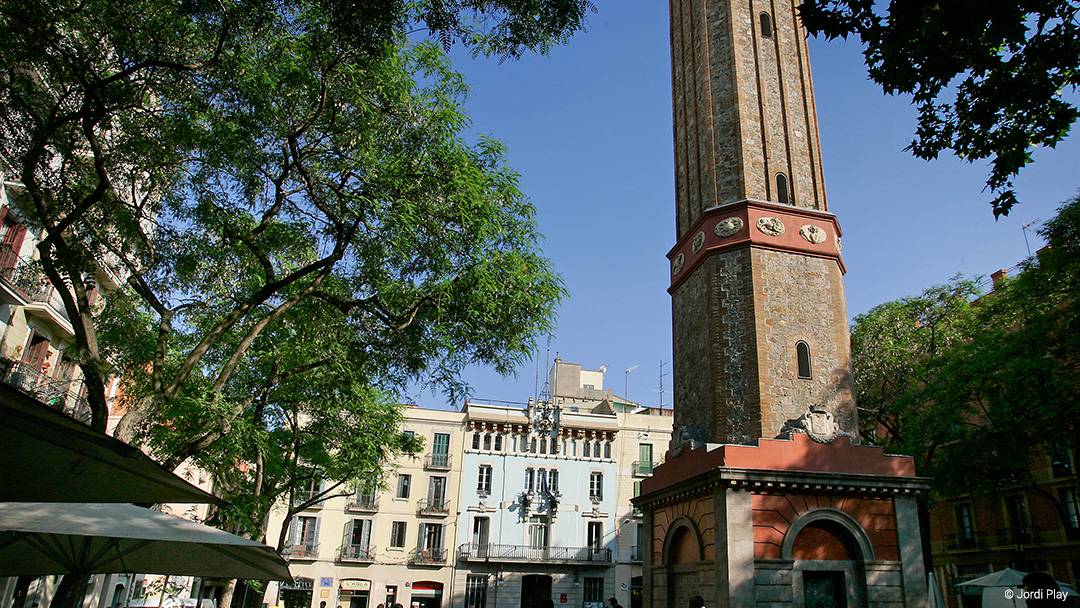 Vista de la plaza de la Vila de Gràcia
